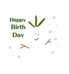 雪だるま＆雪うさぎ（個別スタンプ：6）