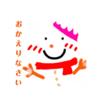 雪だるま＆雪うさぎ（個別スタンプ：8）