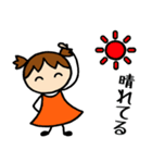 オレンジ女子⑤お天気編（個別スタンプ：5）