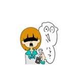 感情系女子（個別スタンプ：35）