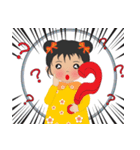 超実用的な毎日の語彙、かわいい女の子(英)（個別スタンプ：12）