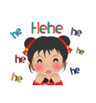 超実用的な毎日の語彙、かわいい女の子(英)（個別スタンプ：15）