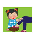 超実用的な毎日の語彙、かわいい女の子(英)（個別スタンプ：18）