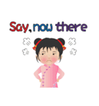 超実用的な毎日の語彙、かわいい女の子(英)（個別スタンプ：22）