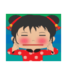 超実用的な毎日の語彙、かわいい女の子(英)（個別スタンプ：23）