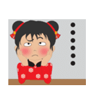 超実用的な毎日の語彙、かわいい女の子(英)（個別スタンプ：24）