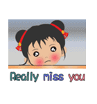 超実用的な毎日の語彙、かわいい女の子(英)（個別スタンプ：28）