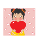 超実用的な毎日の語彙、かわいい女の子(英)（個別スタンプ：34）