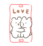 なかよしくまちゃんのBIGスタンプ（個別スタンプ：4）