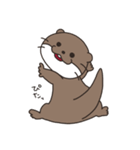 カワウソちゃんのスタンプ（個別スタンプ：1）