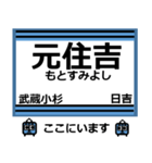 おだみのるの目黒線のスタンプ（個別スタンプ：12）