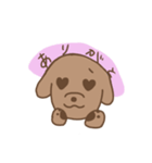 しゃくれダックスシリーズ♡ゆるふわ（個別スタンプ：6）