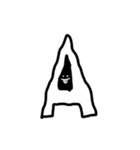 アルファベットくんAからH（個別スタンプ：1）