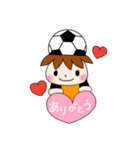 サッカーサポータースタンプ(オレンジ)（個別スタンプ：4）