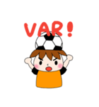 サッカーサポータースタンプ(オレンジ)（個別スタンプ：20）