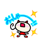 赤の女の子（個別スタンプ：14）