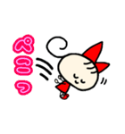 赤の女の子（個別スタンプ：16）