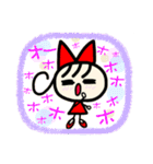 赤の女の子（個別スタンプ：23）