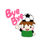 サッカーサポータースタンプ(緑)（個別スタンプ：5）