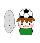 サッカーサポータースタンプ(緑)（個別スタンプ：9）