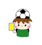 サッカーサポータースタンプ(緑)（個別スタンプ：11）
