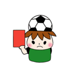 サッカーサポータースタンプ(緑)（個別スタンプ：12）