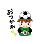 サッカーサポータースタンプ(緑)（個別スタンプ：25）