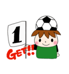 サッカーサポータースタンプ(緑)（個別スタンプ：32）
