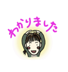 一つ結びの女の子（個別スタンプ：2）