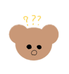 くまのえもじ。（個別スタンプ：6）