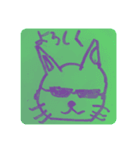 リアクション キャット（個別スタンプ：6）