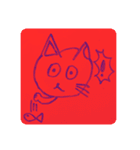 リアクション キャット（個別スタンプ：16）