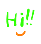 英語文字であいさつ♪（個別スタンプ：2）