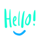 英語文字であいさつ♪（個別スタンプ：3）