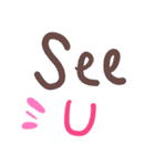 英語文字であいさつ♪（個別スタンプ：39）