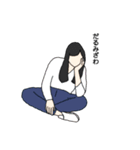ある女性の日常を切り取ったスタンプ（個別スタンプ：8）