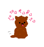 トイプードルのラッキーの日常（個別スタンプ：5）