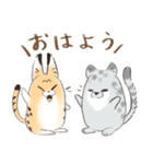 サーバルくんと雪豹くんスタンプ（個別スタンプ：1）