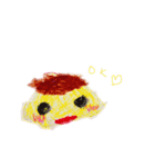 うなの絵とかかぞく（個別スタンプ：4）