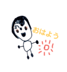 こどものお絵かき★  〜きもち、あいさつ〜（個別スタンプ：1）