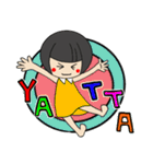 前髪ぱっつん女子の日常スタンプ（個別スタンプ：1）