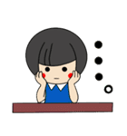 前髪ぱっつん女子の日常スタンプ（個別スタンプ：15）