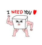 愛を伝える木綿マン（個別スタンプ：2）