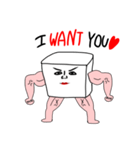 愛を伝える木綿マン（個別スタンプ：3）