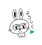 のんびりうさうさ（個別スタンプ：3）