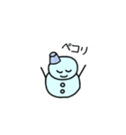 愉快なゆきだるまさん（個別スタンプ：2）