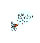 愉快なゆきだるまさん（個別スタンプ：12）