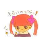 ぴんくついんてーるがーる（個別スタンプ：9）