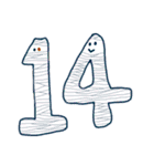 かわいい数字（個別スタンプ：14）