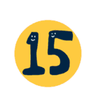 かわいい数字（個別スタンプ：15）